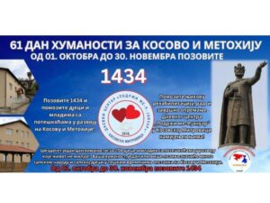 Хуманитарни број за Косово и Метохију позвало више од 17.000 грађана