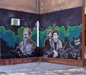 Мурали у Никшићу Сави Ковачевићу, Љуби Чупићу и Јоки Балетић