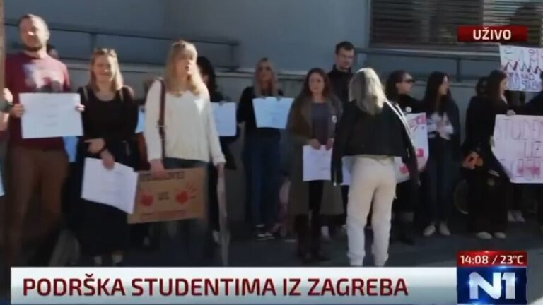 Хрватска „солидарност“ и „сућут“ за жртве у Новом Саду (видео)