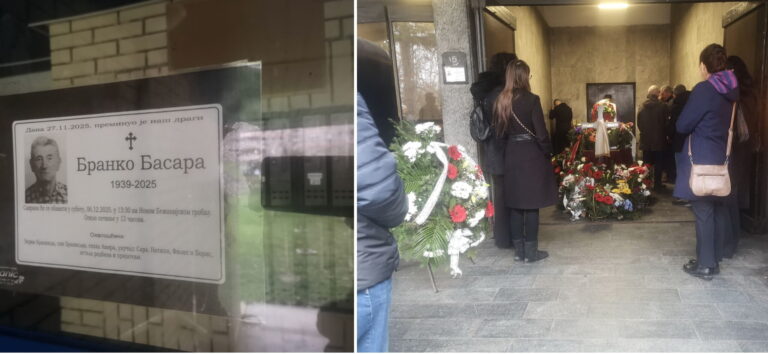 Сахрањен пуковник Бранко Басара