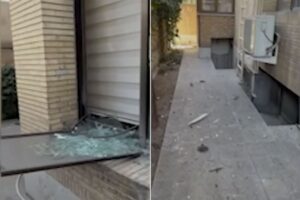 Бомбардована зграда амбасаде Србије у Техерану