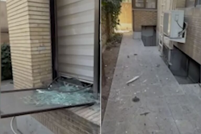 Бомбардована зграда амбасаде Србије у Техерану