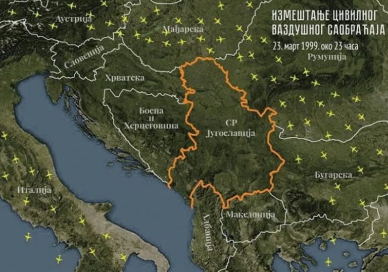 Путнички авиони су заобилазили СР Југославију