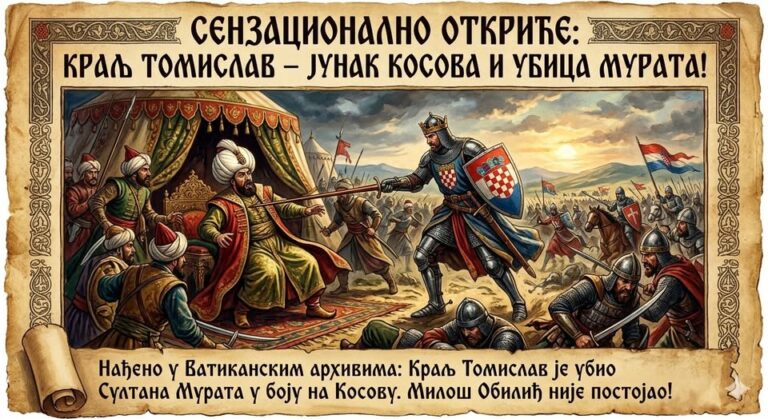 Сензационално откриће: Краљ Томислав је прави јунак Косовског боја