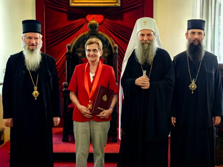 Патријарх Порфирије уручио Орден Светог Саве судији Даници Маринковић