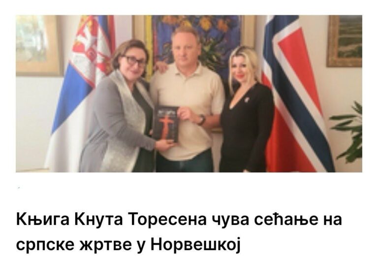Од НДХ до сјеверних логора, књига Кнута Торесена чува сјећање на страдале Србе
