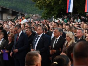 Република Српска и Србија у Мркоњић Граду обиљежиле 31 годину од погрома над Србима у „Олуји“