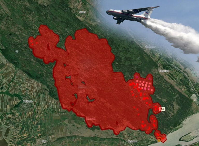 Авион руског Министарства за ванредне ситуације послат је у Србију ради гашења шумских пожара