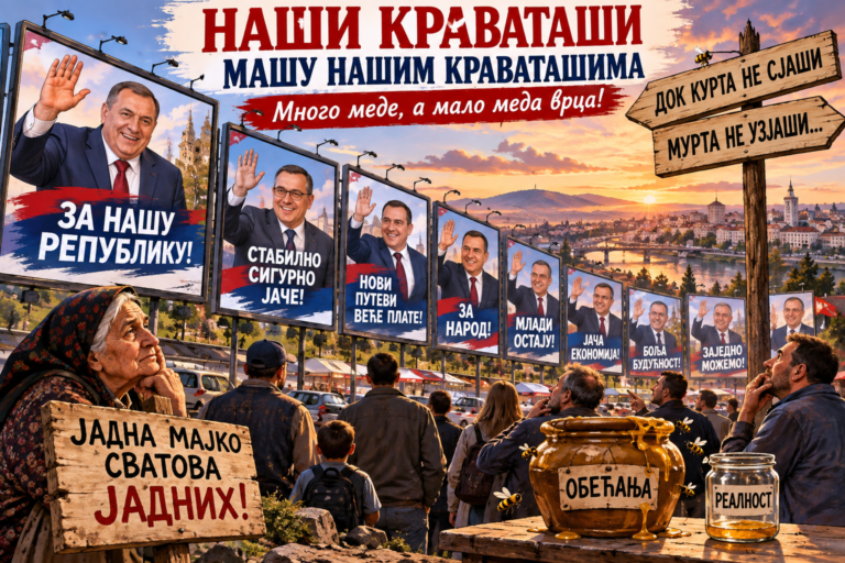 Наши краваташи машу нашим, а наш маше њима!