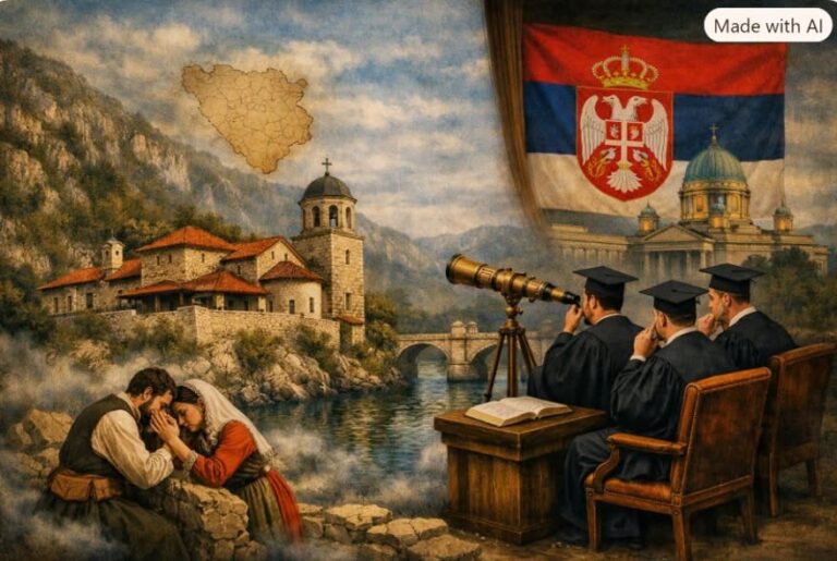 Срби преко Дрине и академска дистанца, прећуткивање историјске истине